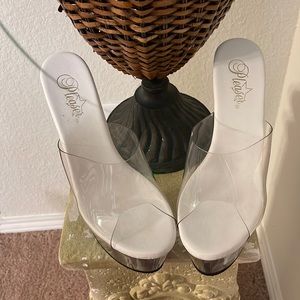 Clear platform heels brand Pleaser
